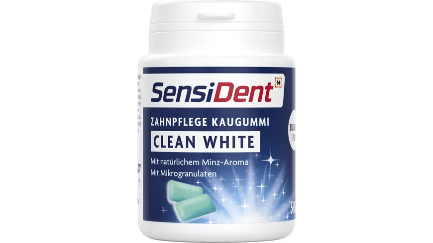 SensiDent Zahnpflege Kaugummi Clean White
