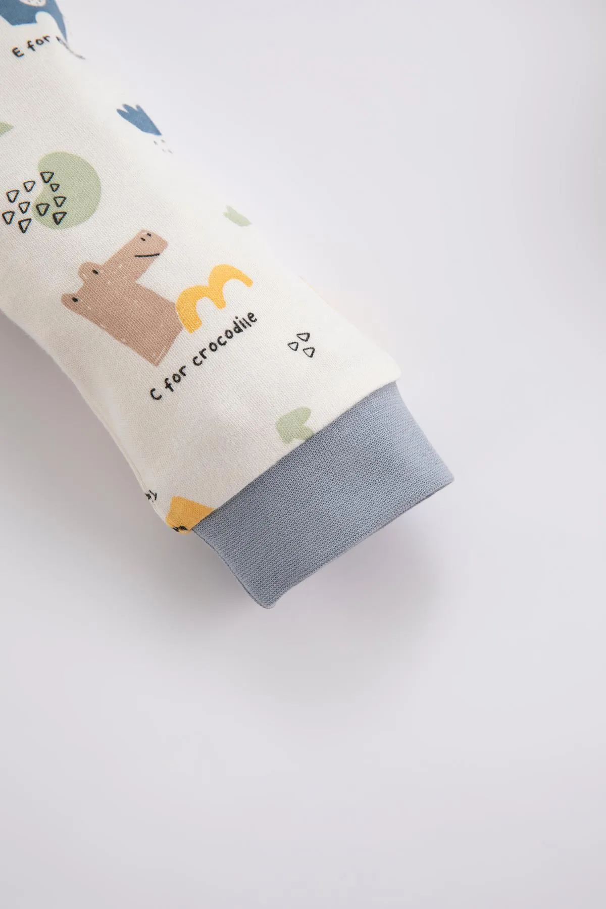 DeFacto  Langärmliger Overall mit Safari-Aufdruck für Neugeborene für Babys