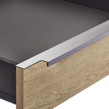 SO-TECH® Möbelgriff BLANKETT Slim Edelstahloptik gebürstet 145 - 1195 mm, incl. Schrauben