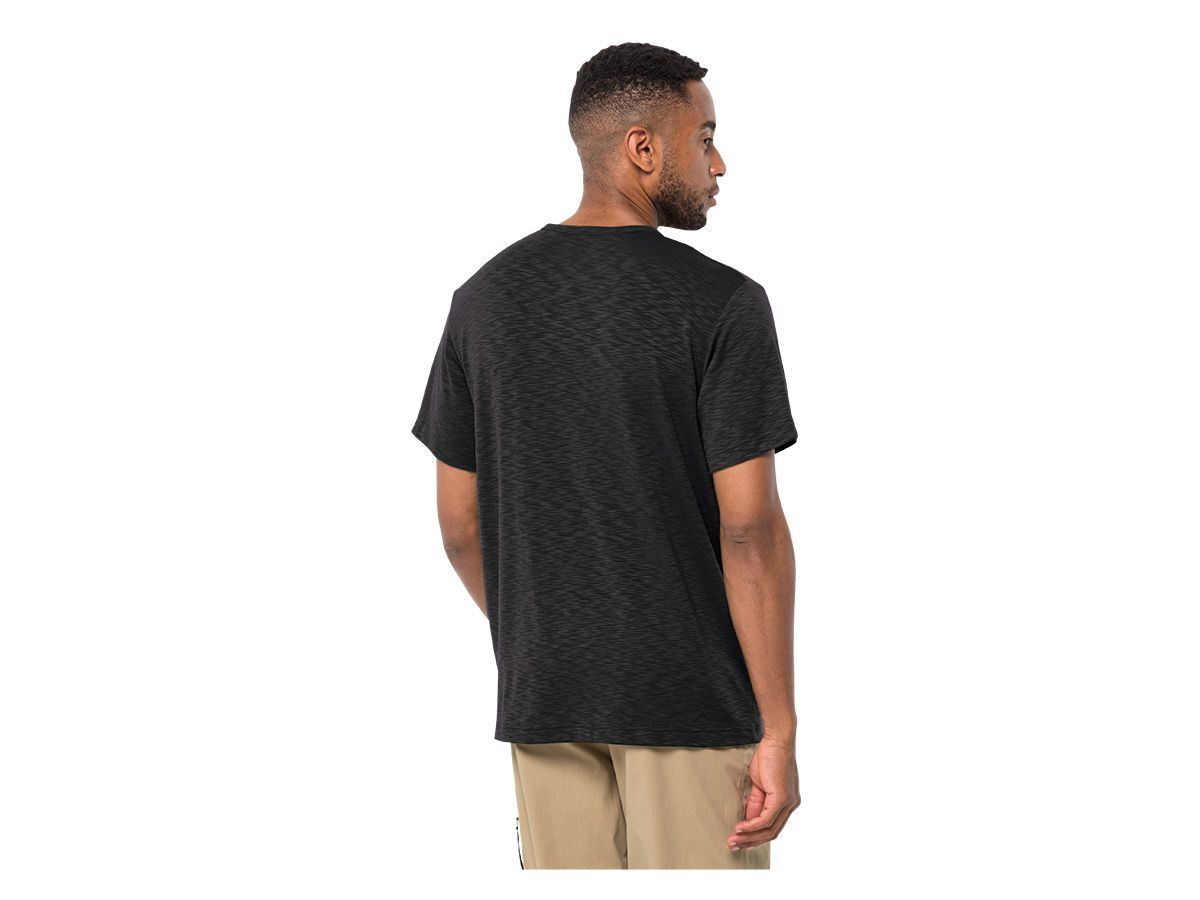Jack Wolfskin Travel Black Herren T-shirt