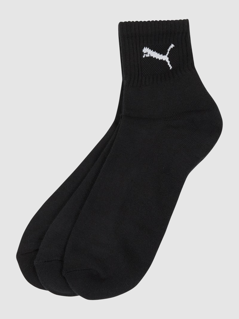 Socken mit Stretch-Anteil im 3er-Pack in schwarz