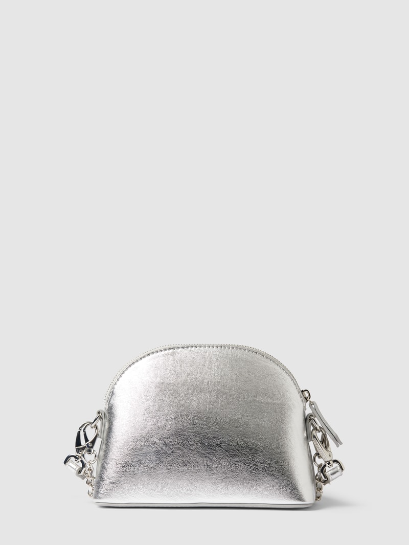 Handtasche mit abnehmbarem Schulterriemen Modell 'MAYFAIR' in silber