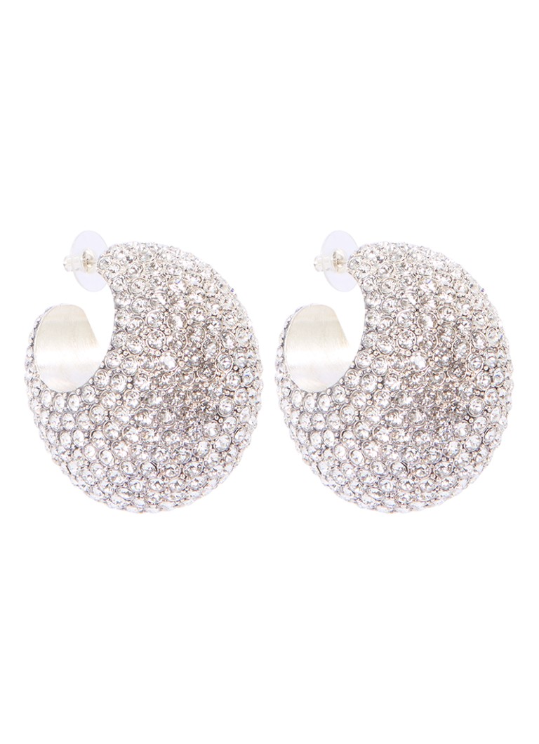 Isabel Marant Enjoy Orecchini a cerchio decorati con strass