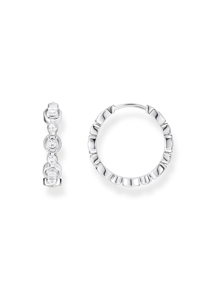 Thomas Sabo Creolen in silber, weiß günstig kaufen onesize