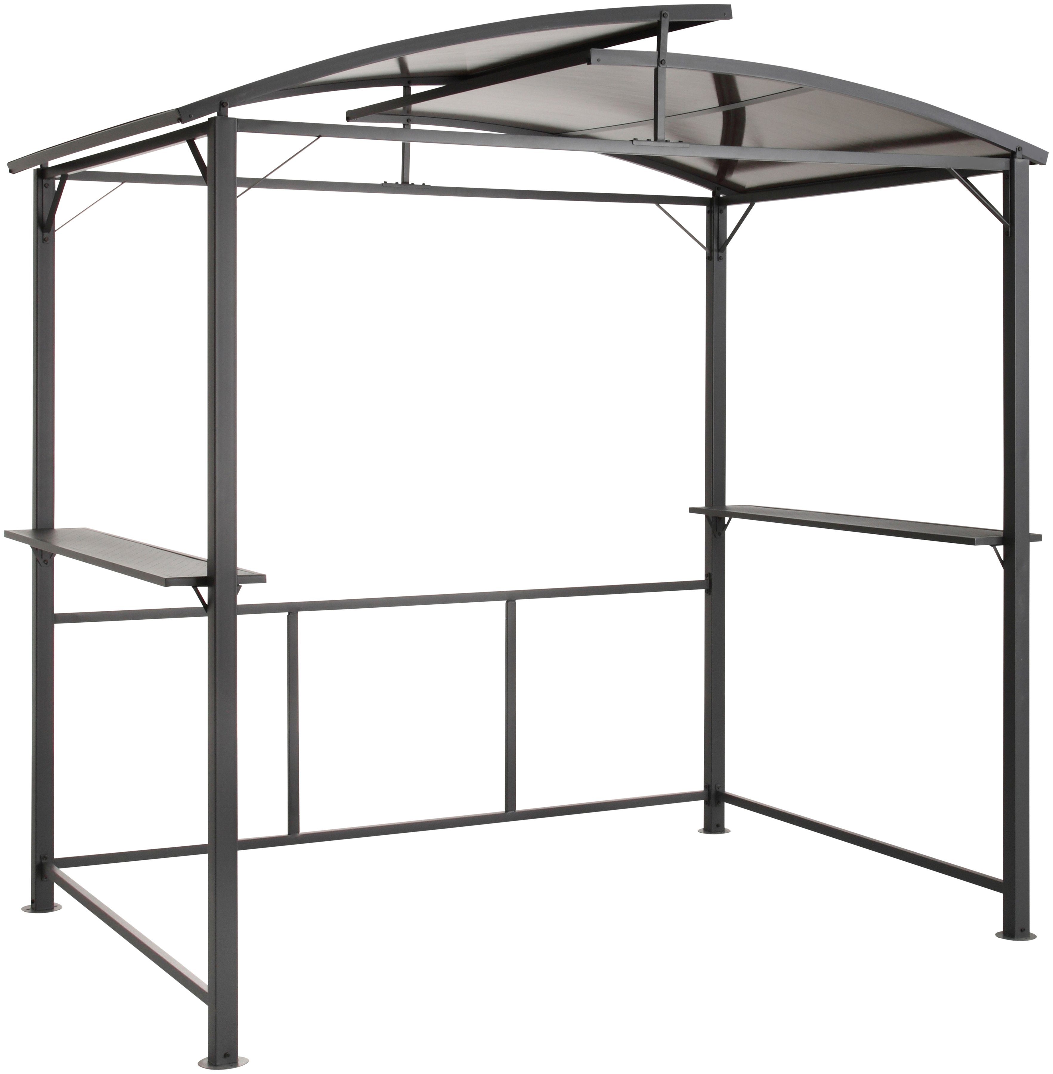 KONIFERA Grillpavillon Roma, BxT: 250x140 cm, Stahlgestell, Polycarbonat-Dachplatten
