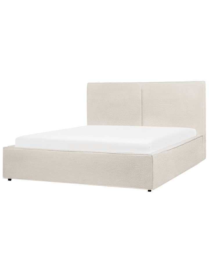Beliani Doppelbett MOISSAC in Weiß/Schwarz - (W) 177 x (H) 108 x (L) 224 cm günstig kaufen onesize
