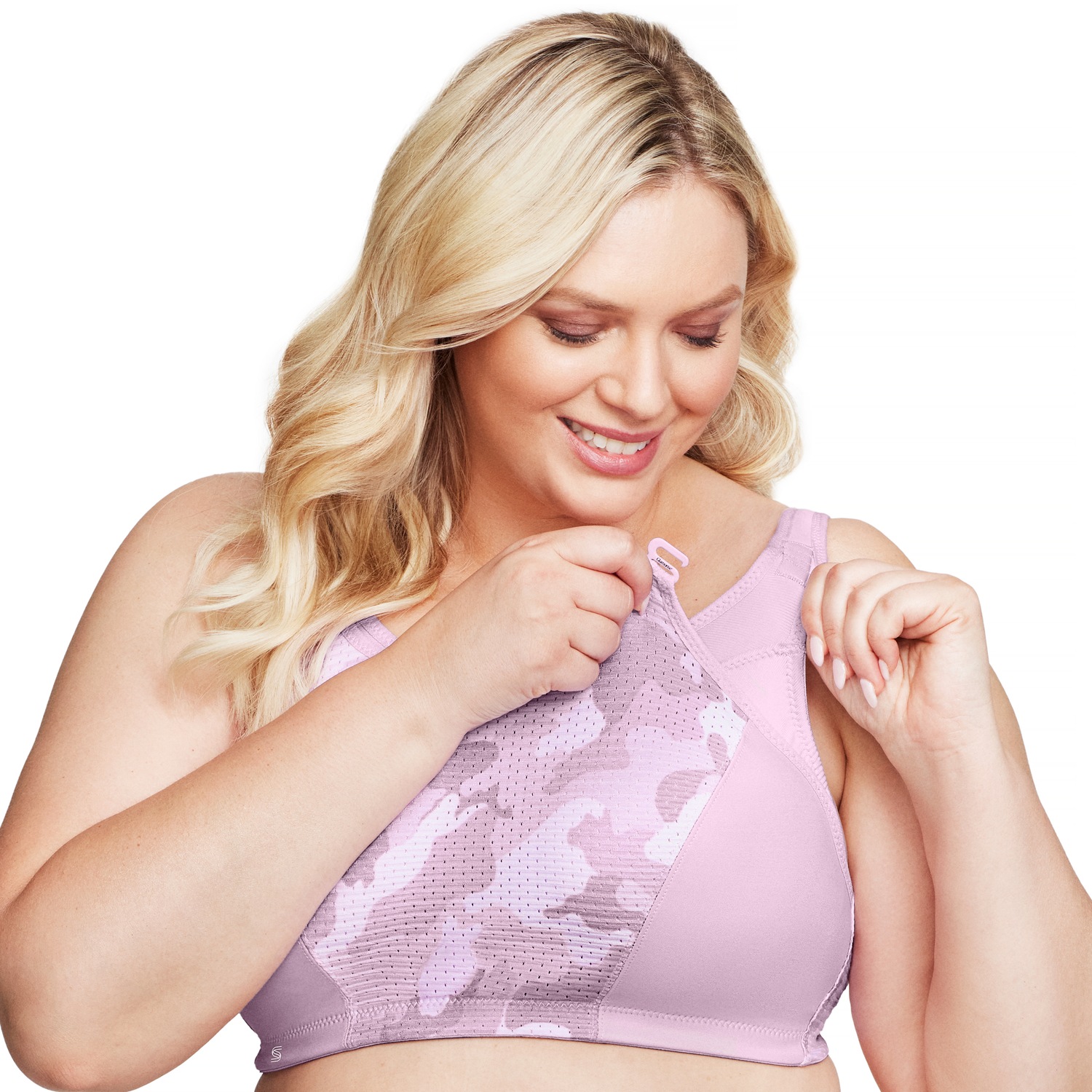 Sport-BH mit variablem Halt - Pink Camouflage
