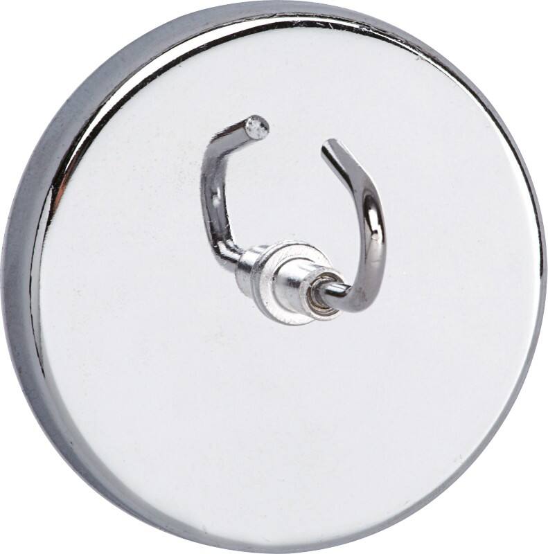 Maul Kreisförmig Hakenmagnet Silber 9 kg Tragfähigkeit 51.5 mm