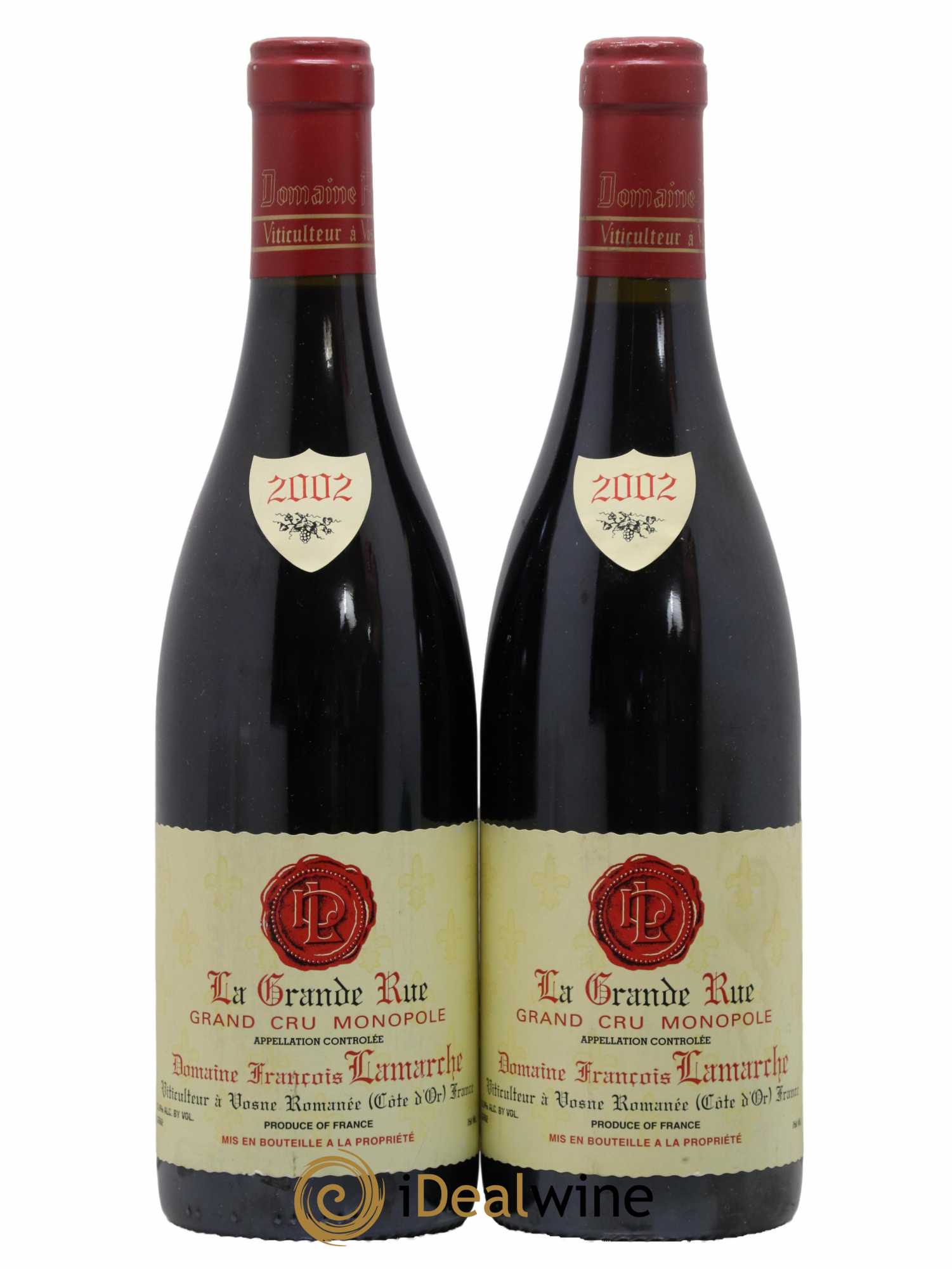 La Grande Rue Grand Cru Lamarche (Domaine)  2002 - Lot de 2 Bouteilles
