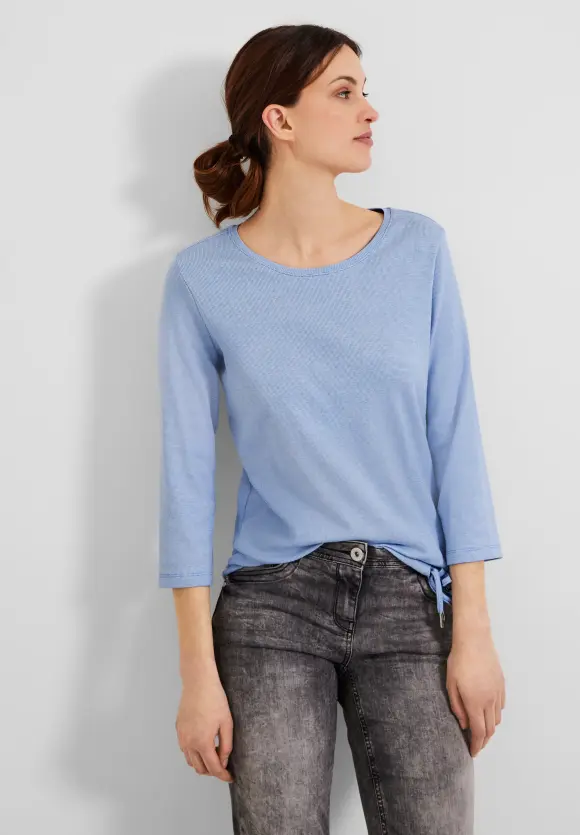 CECIL Rippshirt mit 3/4 Ärmel
