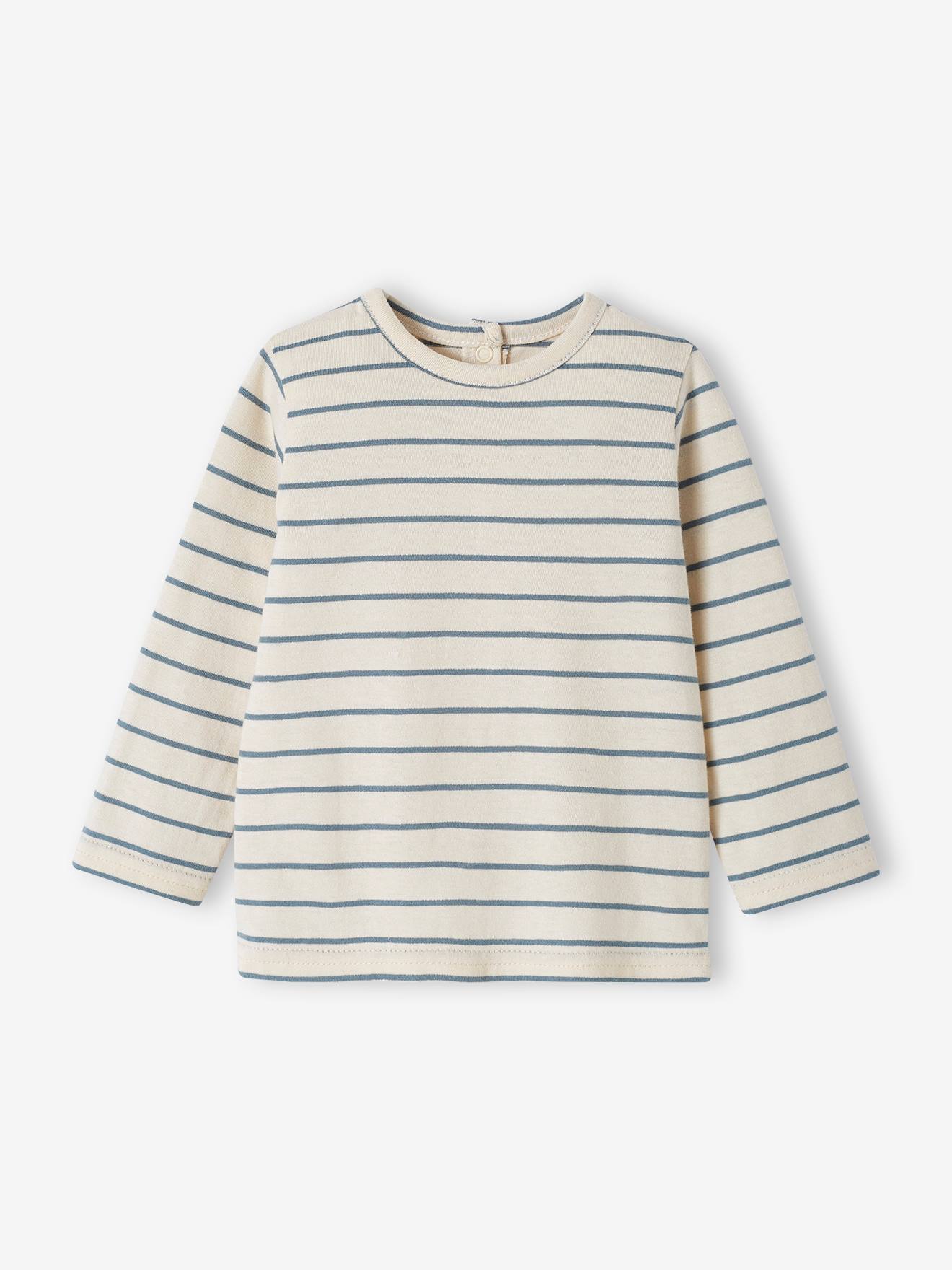 Vertbaudet Baby Set MON TRÉSOR: Shirt & Latzhose, personalisierbar Oeko-Tex - graublau