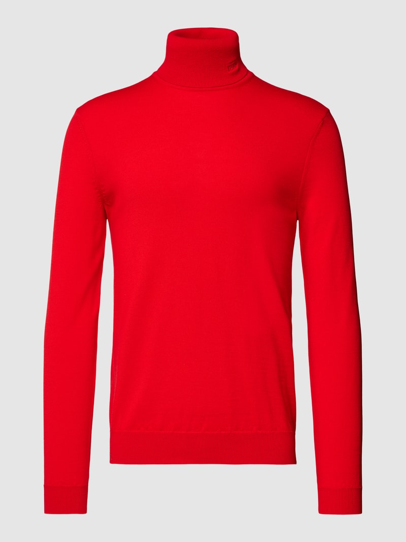 Strickpullover mit Rollkragen Modell 'San Thomas' in rot