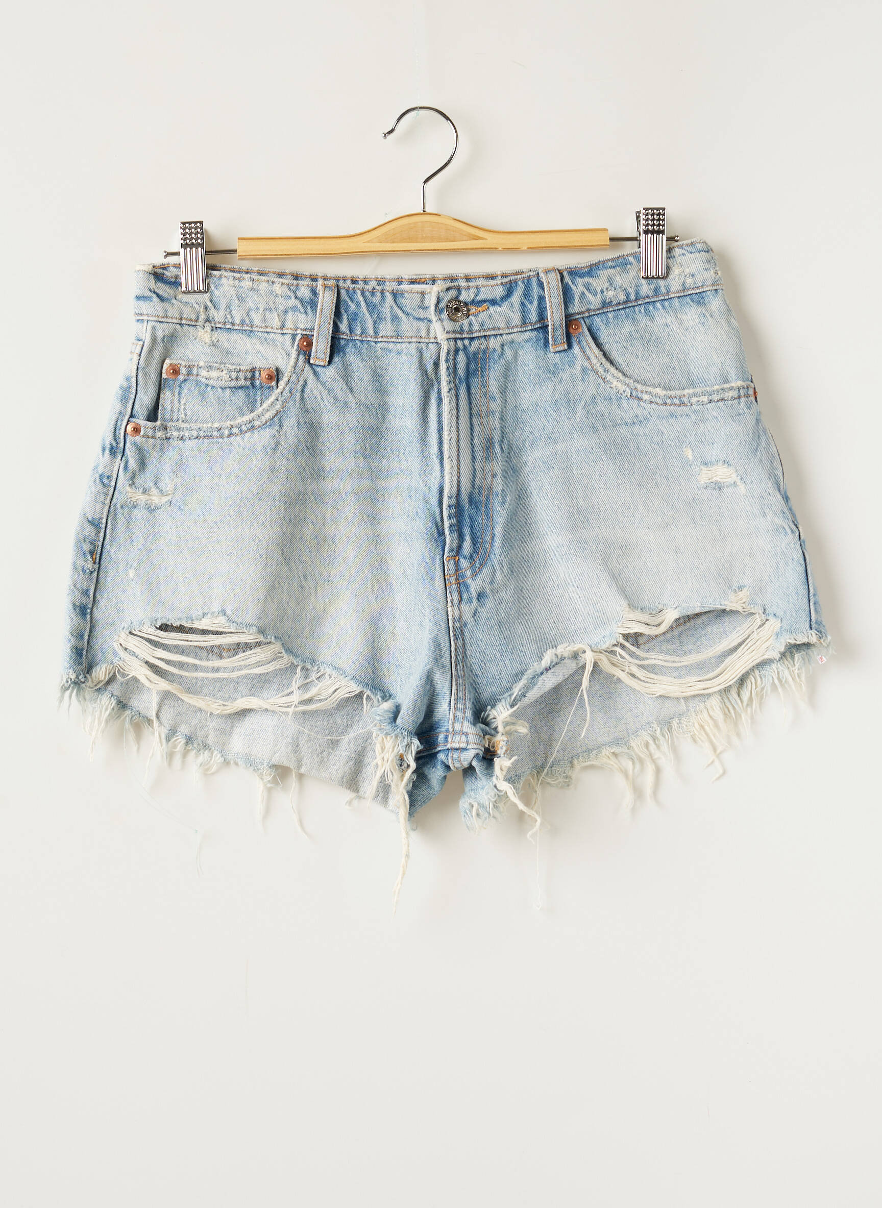 Zara Shorts 1 Femme couleur bleu