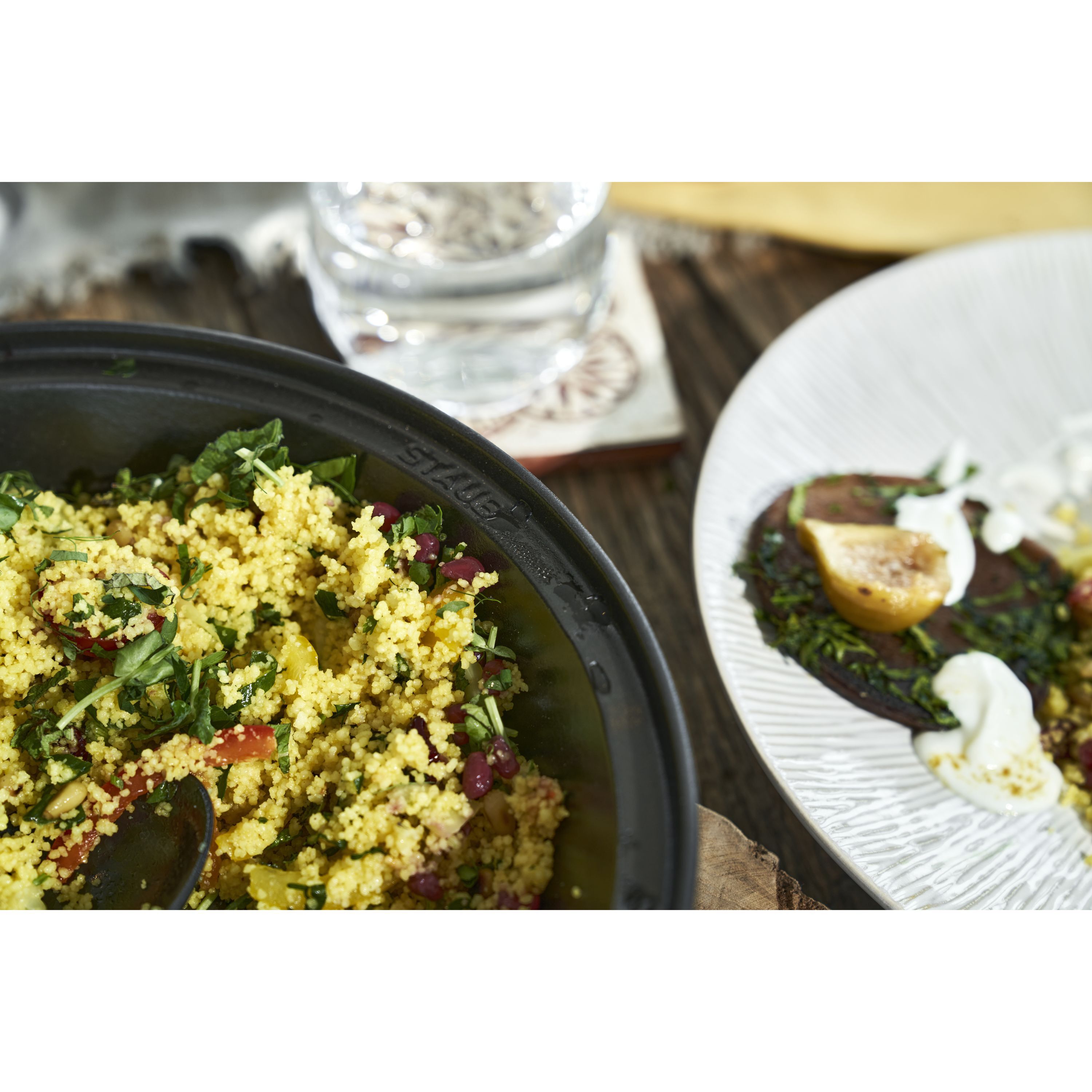 Tajine 28 cm, Gusseisen, Cream
