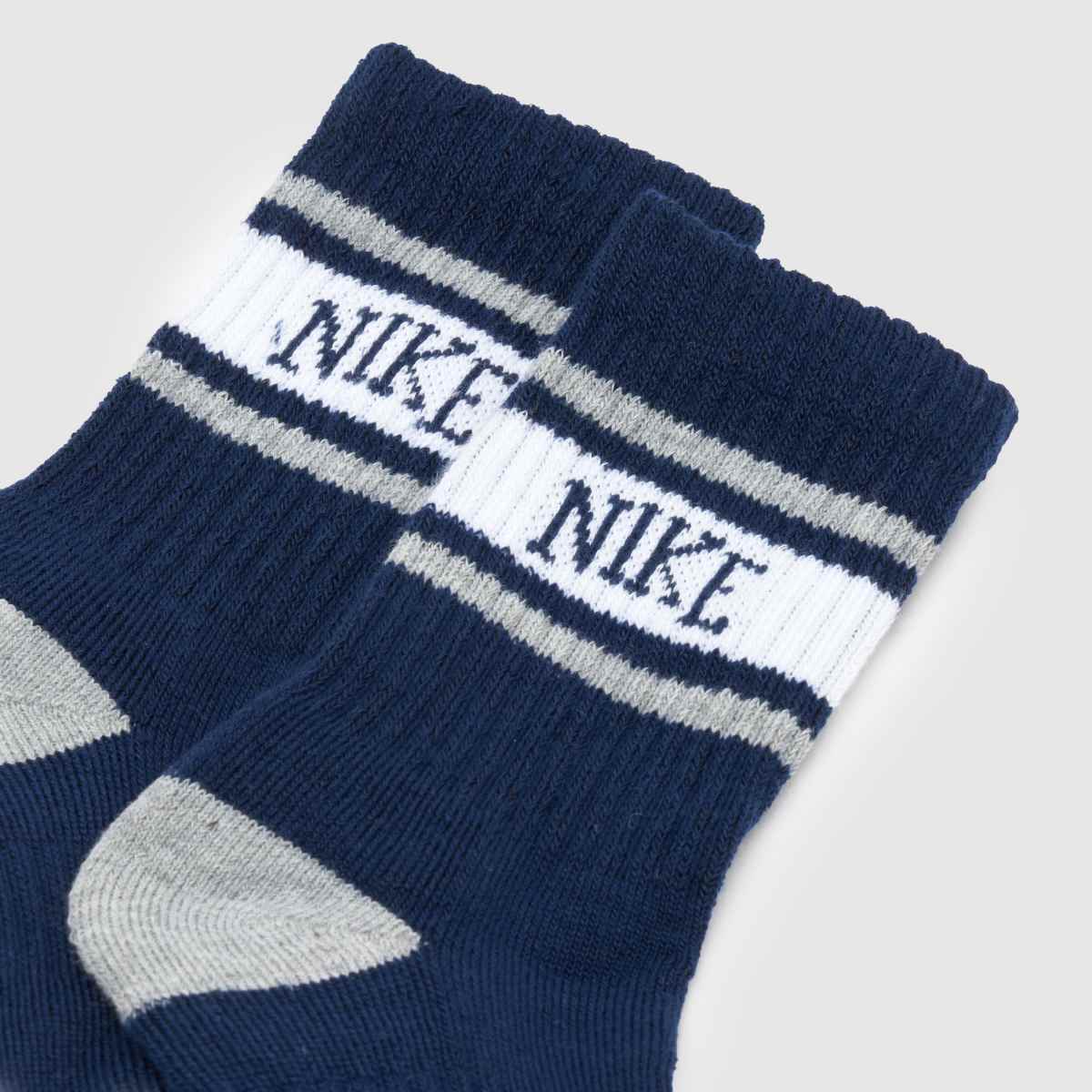 Nike marinblå barnstrumpor i varsity-modell, 6-pack