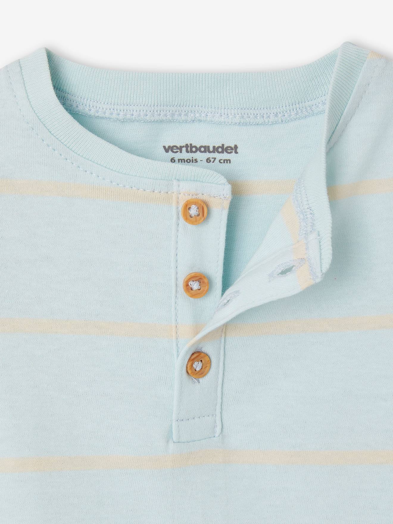 Vertbaudet Baby-Set: T-Shirt & Shorts - himmelblau