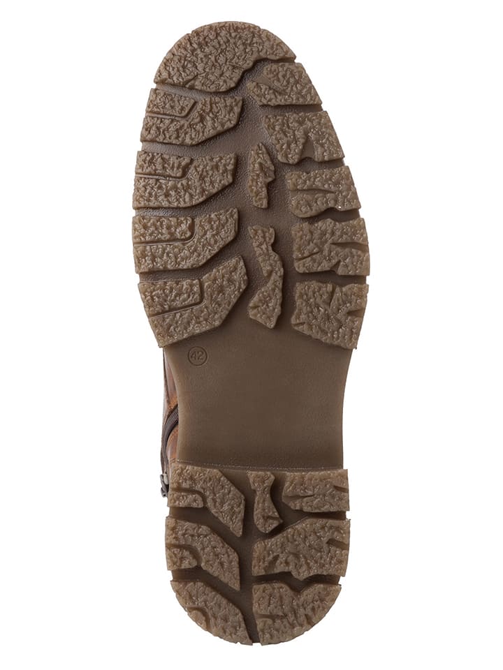 s.Oliver Leder-Boots in Braun günstig kaufen