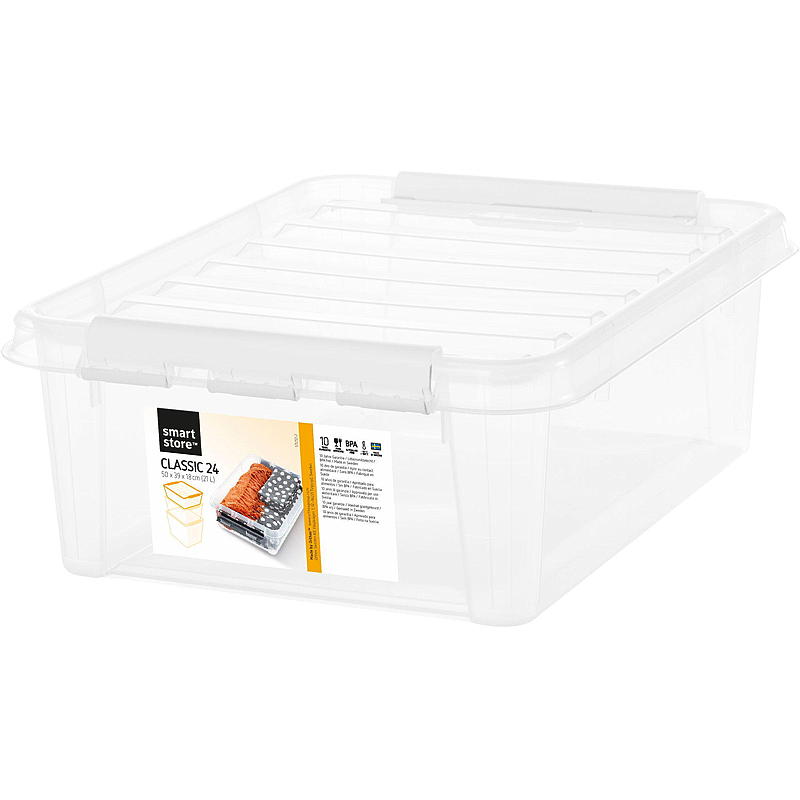 Smartstore Oppbevaringsboks SmartStore™ m/lokk 21 liter Home L50 x B39 x H18 cm