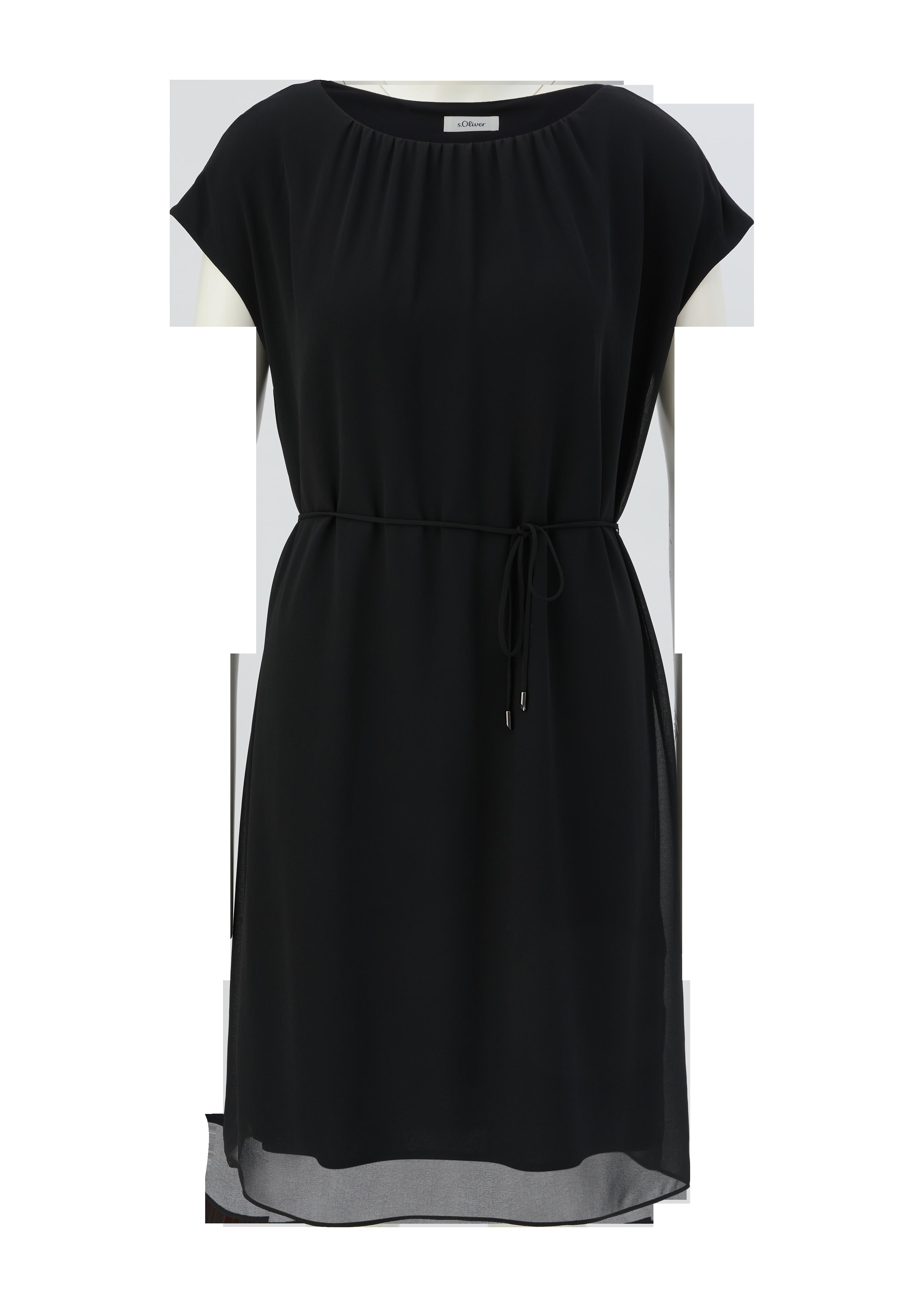 Chiffonkleid mit Raffung  2134525-9999