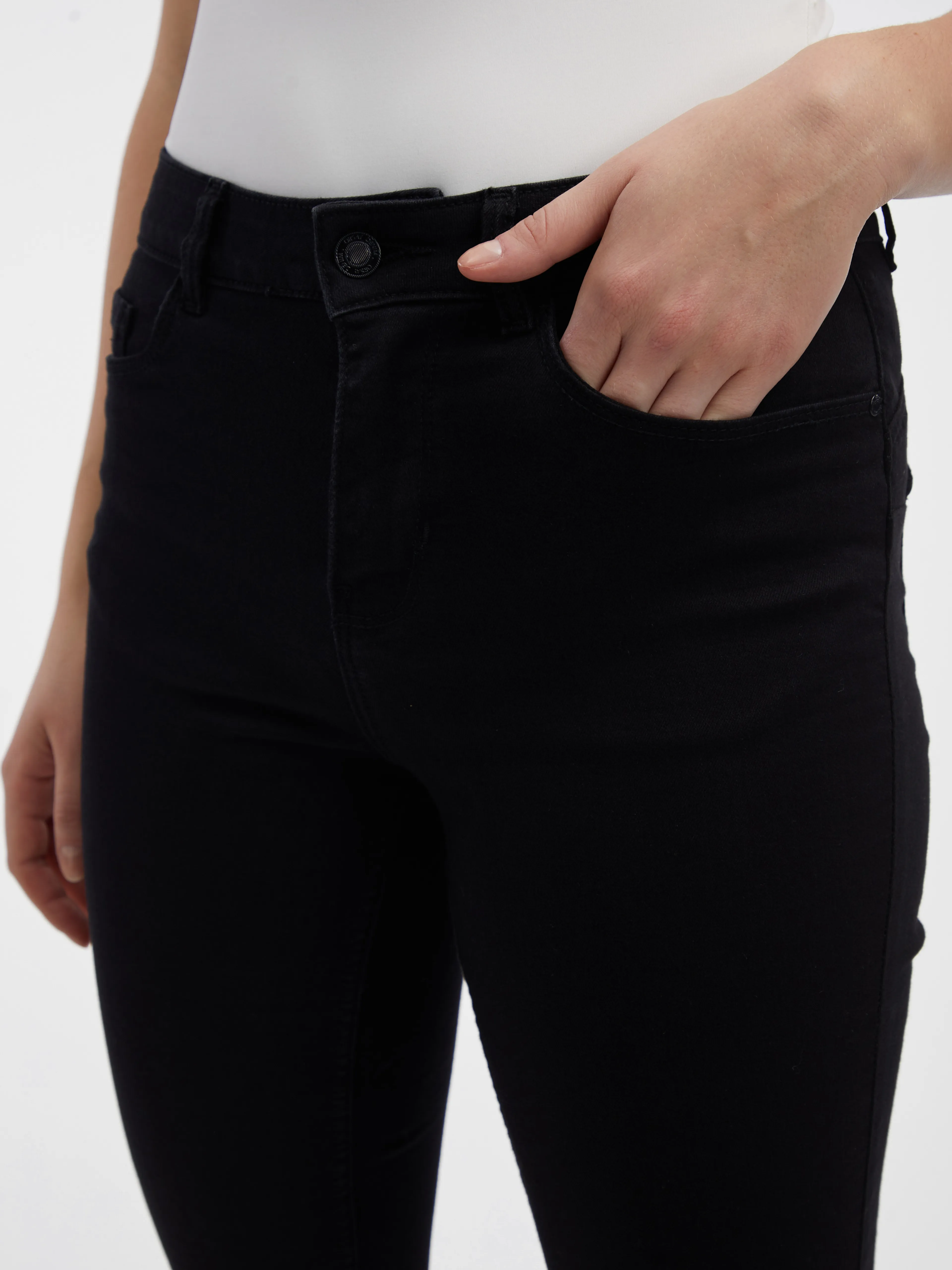 Schwarze Skinny-Fit-Jeans Damen ORSAY