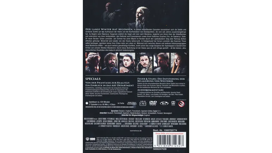 Game of Thrones - Staffel 7  (Repack) [4 DVDs]