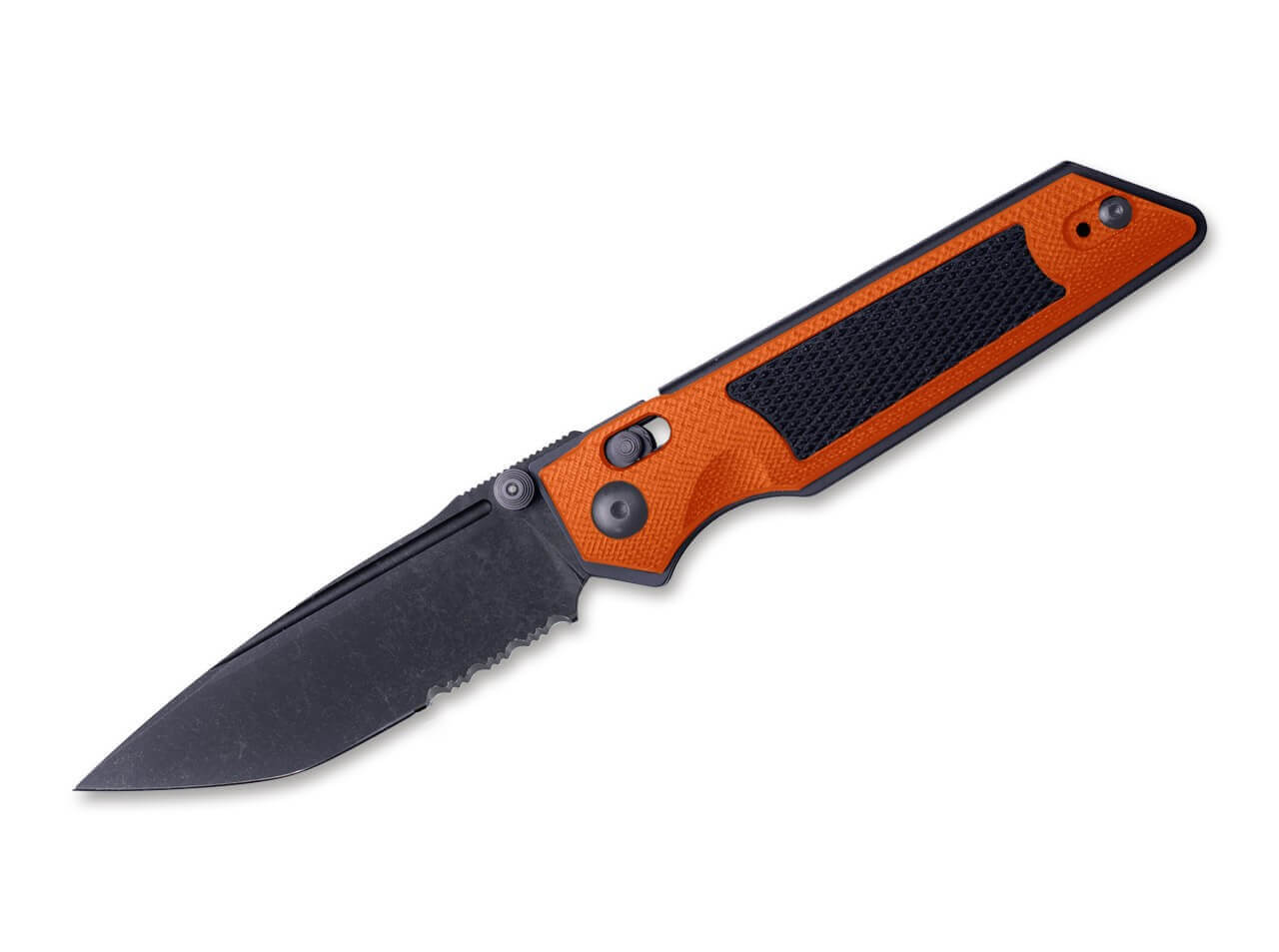 Sacra TAC Serrated G10 Orange & Black