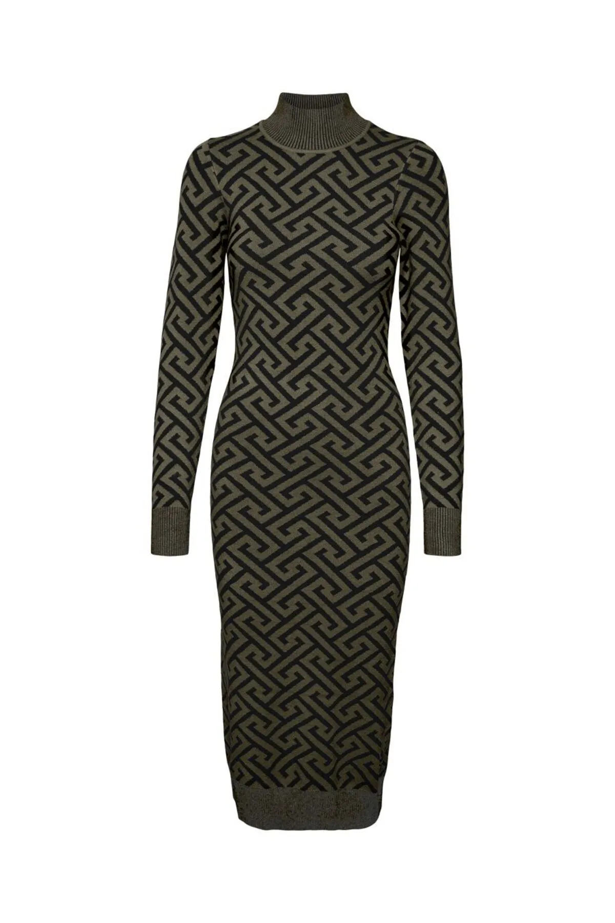 Vero Moda  Strickkleid VMARIA LS-WADENKLEID MIT HOHEM AUSSCHNITT