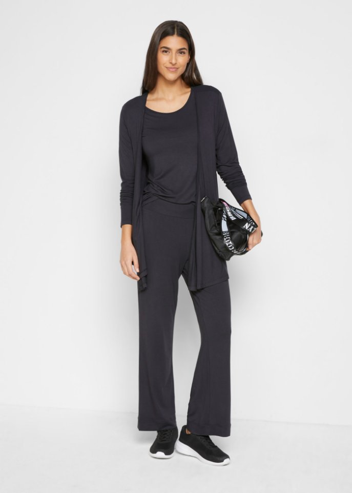 Shirt, Jacke, Hose (3-tlg.Set) mit Viskose
