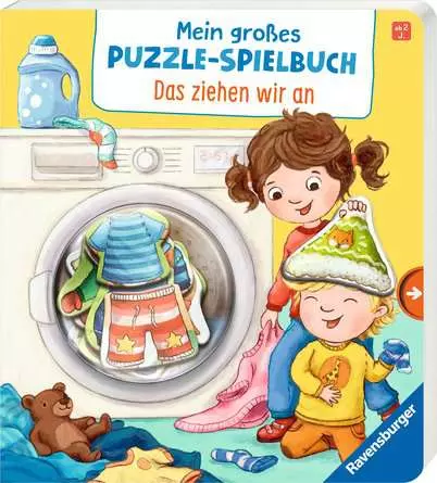 Mein großes Puzzle-Spielbuch: Das ziehen wir an