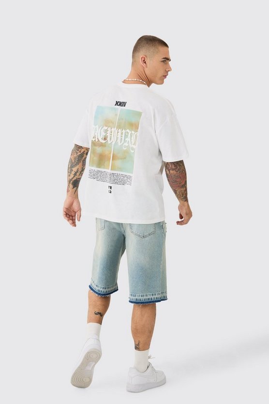 Oversize T-Shirt mit Revival-Print