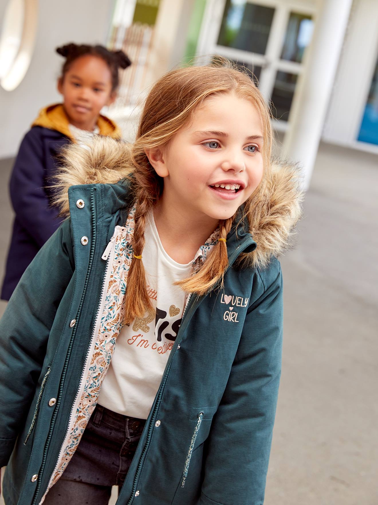Parka 3 en 1 hiver fille vert