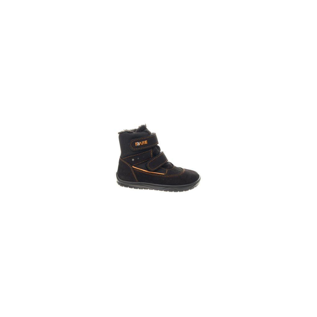 Fare B5441212 schwarze gefütterte Barfuß-Stiefeletten mit Membran (bare)