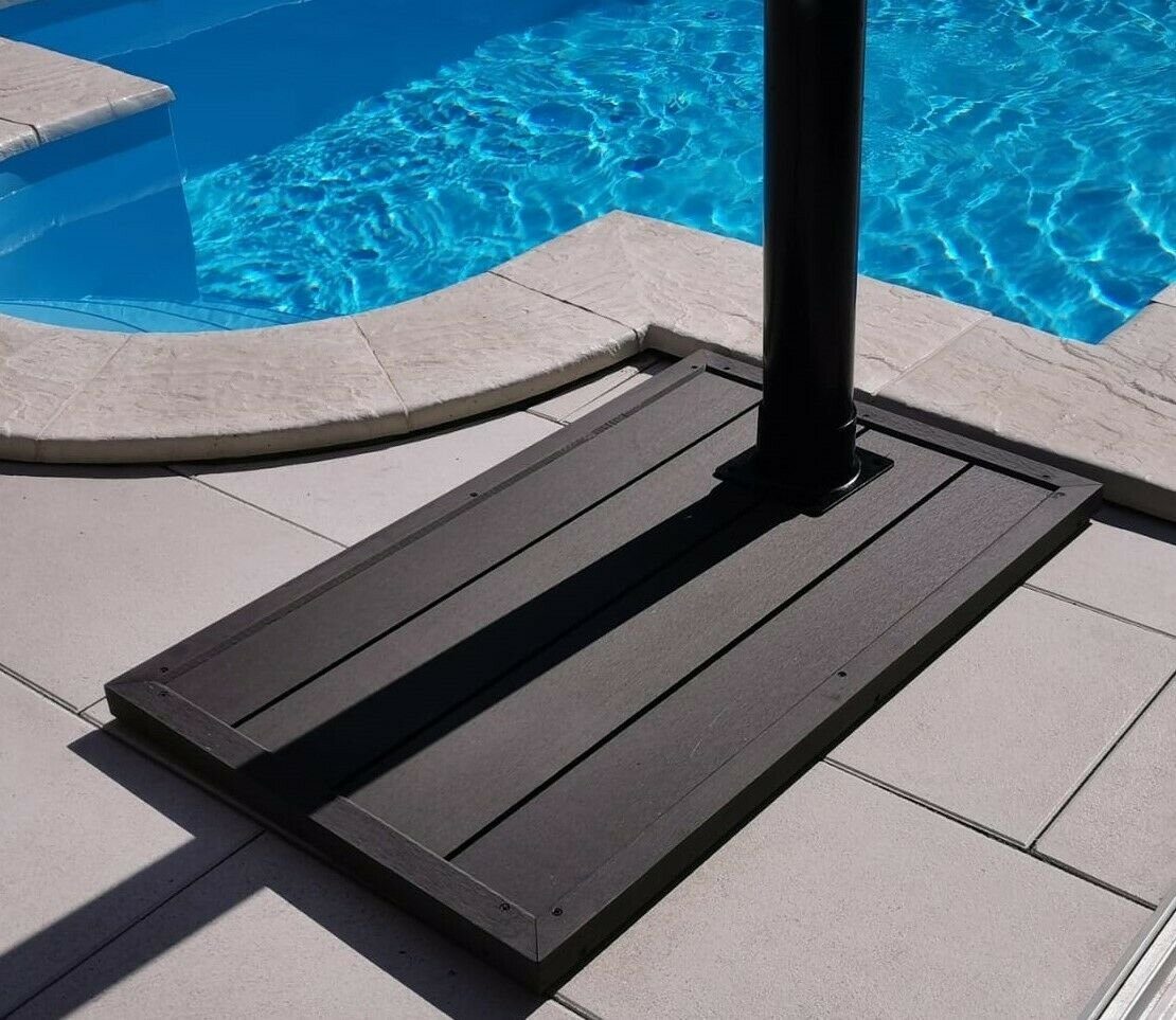 CARIBIC Solardusche WPC Bodenelement Solardusche Dusche Pool Pooldusche Aussendusche Gartendusche Massive BauweiseEdles DesignVermindert Schmutzeintrag