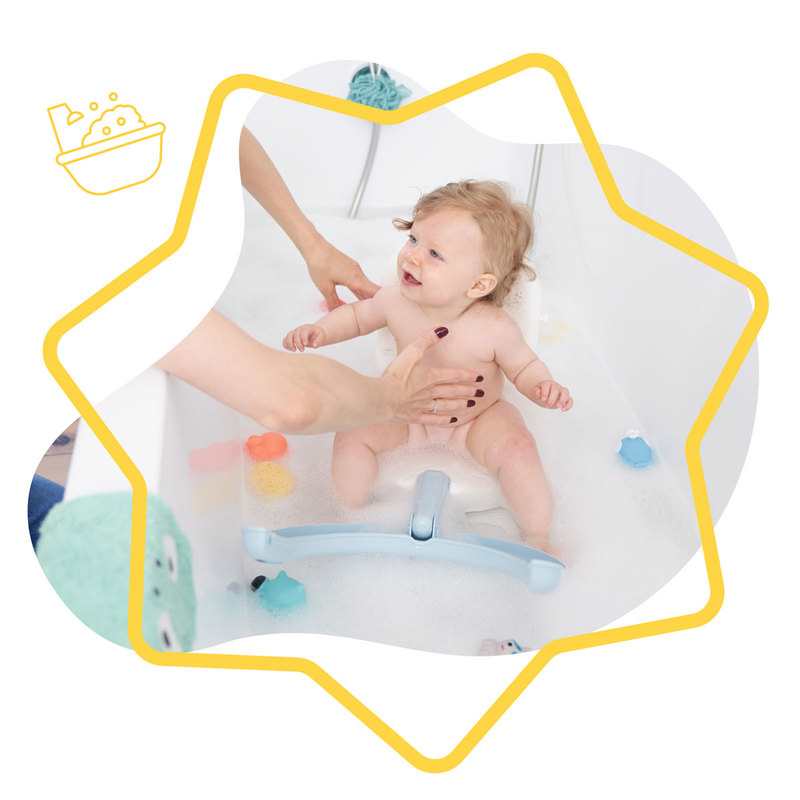Anneau de bain pliable animaux marins Badabulle