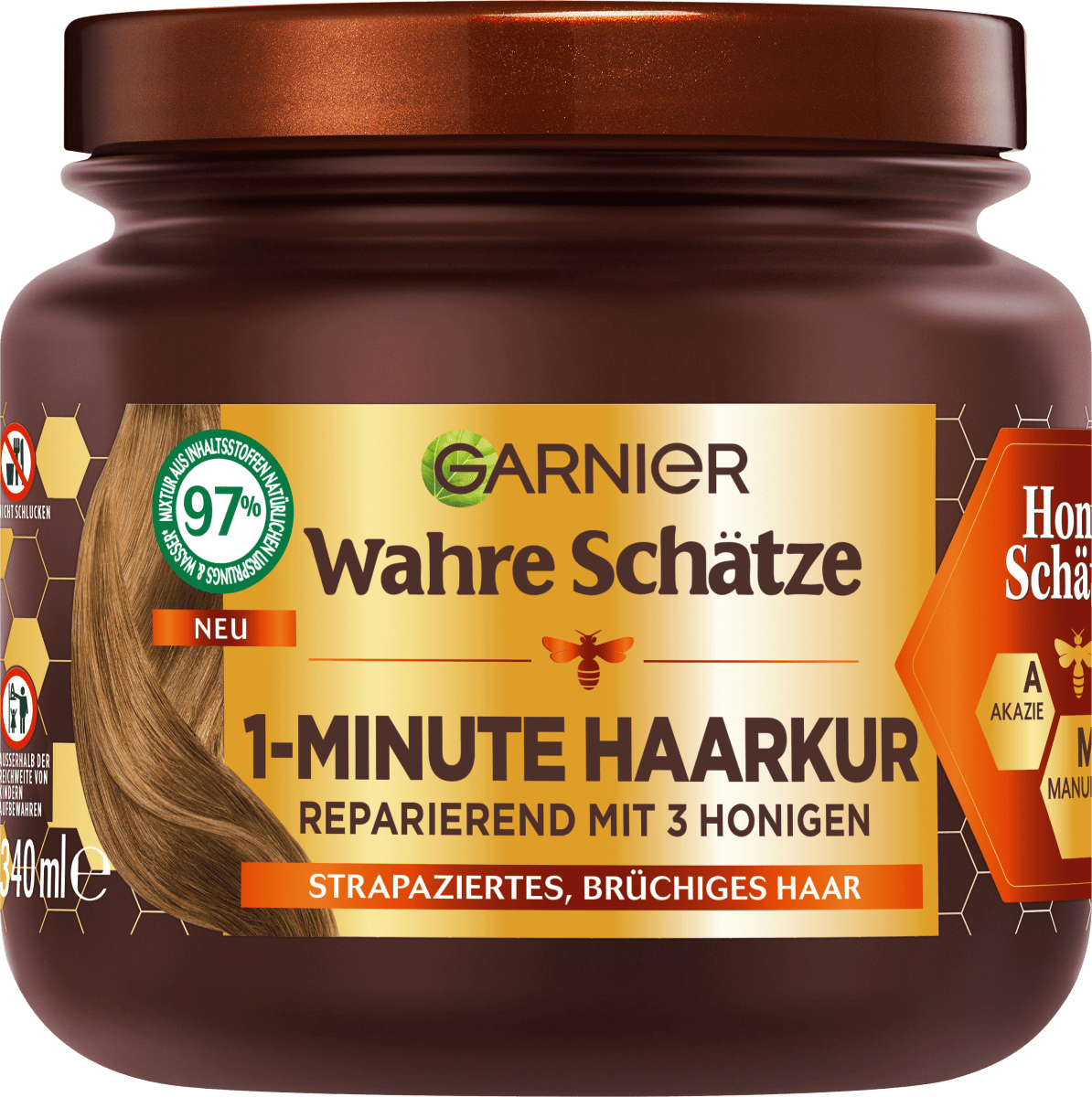 Haarkur 1-Minute Honig Schätze, 340 ml