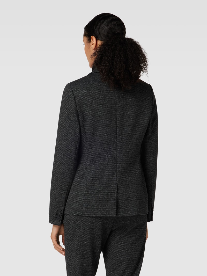 Blazer mit Reverskragen in schwarz
