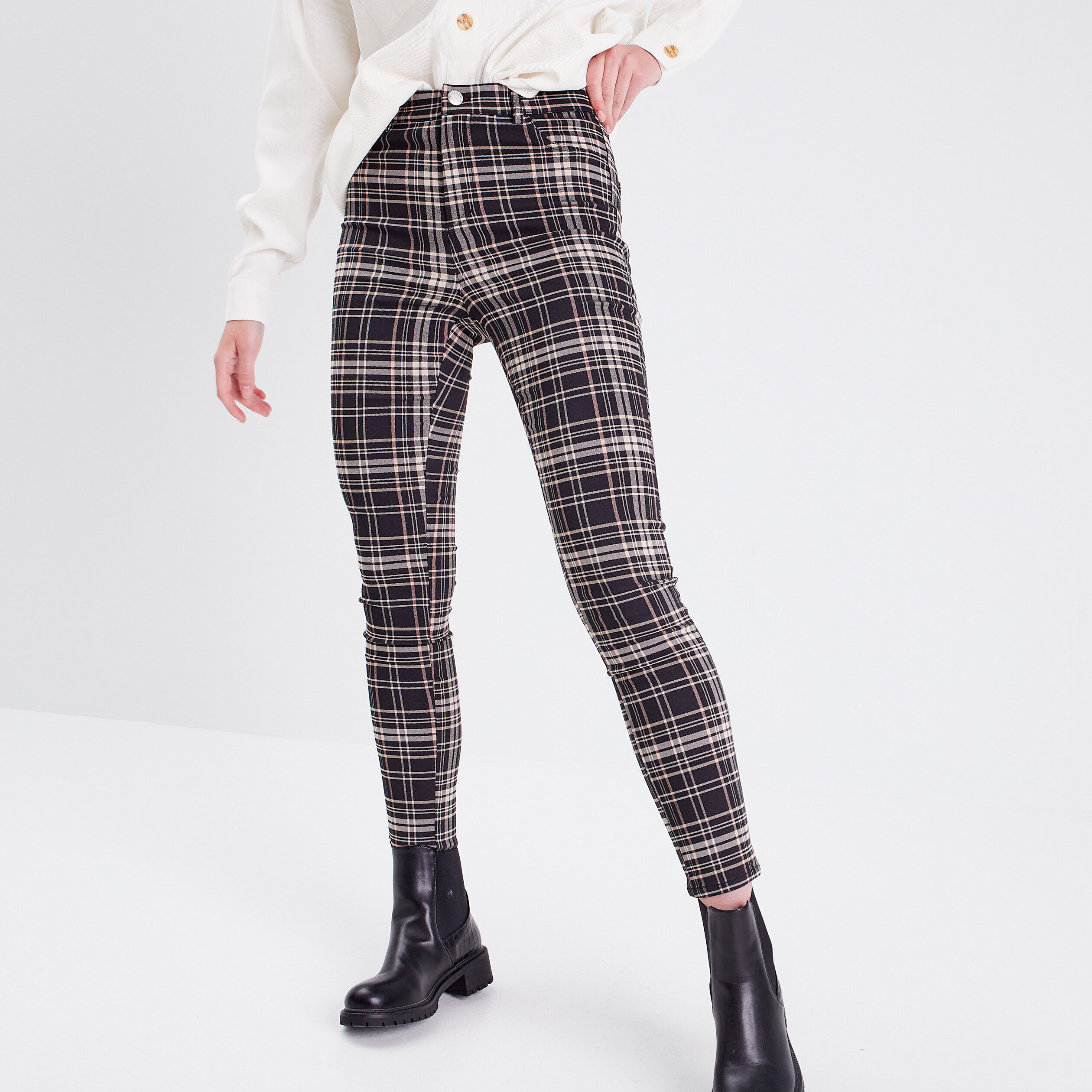 Tregging taille haute vert menthe femme | Cache Cache