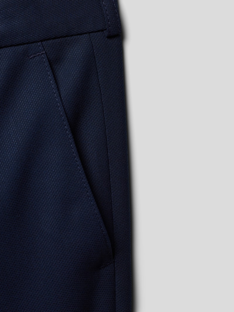 Regular Fit Anzug mit fallendem Revers in marineblau