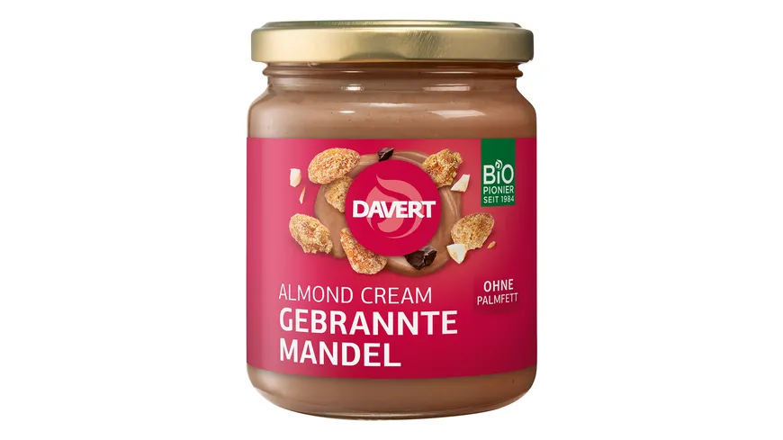 Davert Bio Almond Cream Gebrannte Mandel Aufstrich 250 g