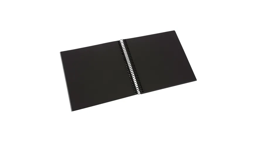 goldbuch Spiralalbum Bella Vista grau 20x20 cm mit 40 schwarze Seiten