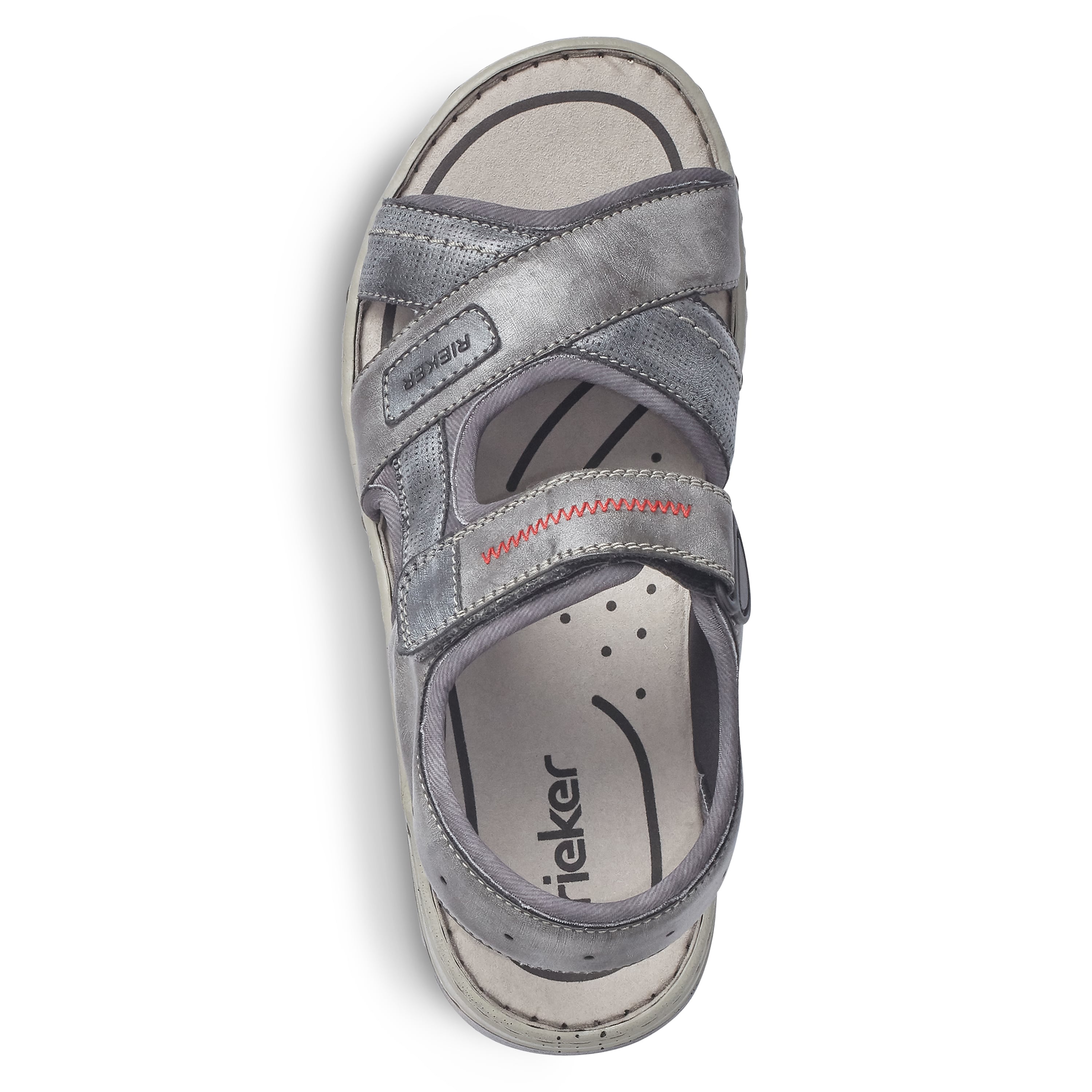 Rieker Herren Trekkingsandalen asphaltgrau