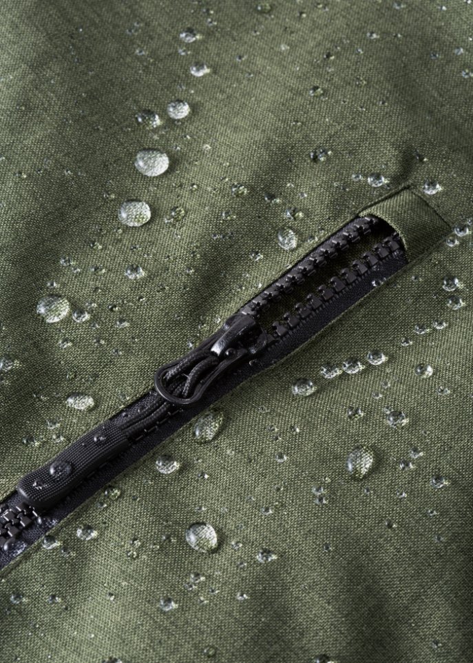 Wasserdichte Funktions-Outdoor-Longjacke mit Teddyfleece