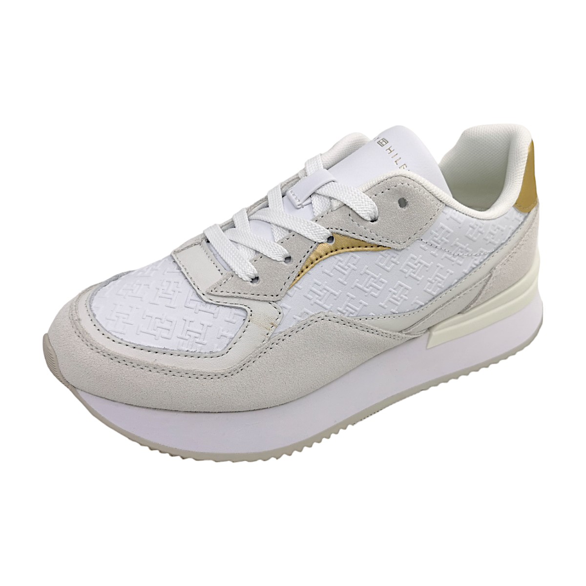 Tommy Hilfiger LUX MONOGRAM RUNNER FW0FW07816YBS Weiß YBS White