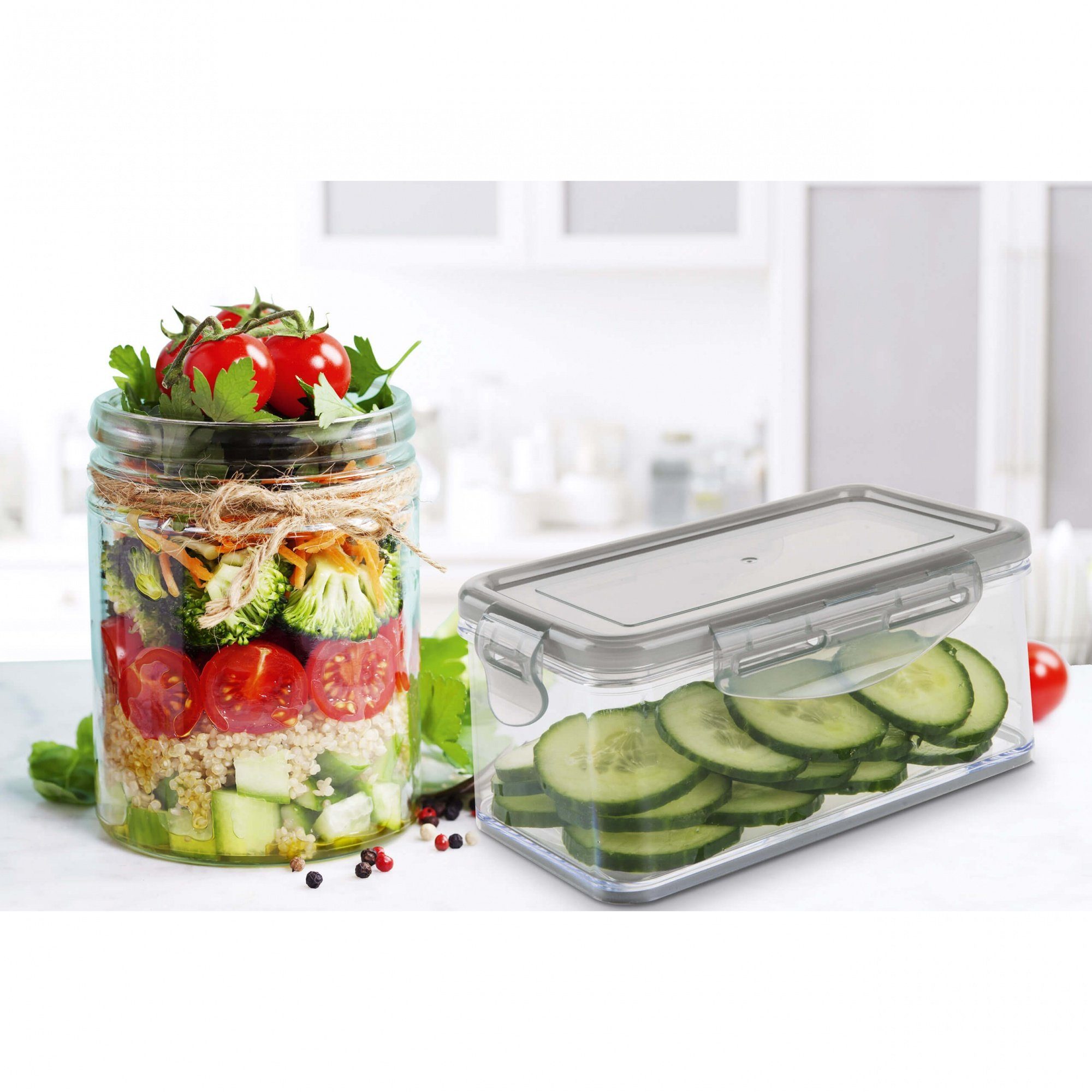 Genius Gemüseschneider Nicer Dicer Speed, 13tlg. Multihobel-Set mit V-Klinge aus Edelstahl, Kräuterroller, Aufbewahrungsbox