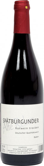 2018 Spätburgunder Alte Reben trocken - Weingut Maier