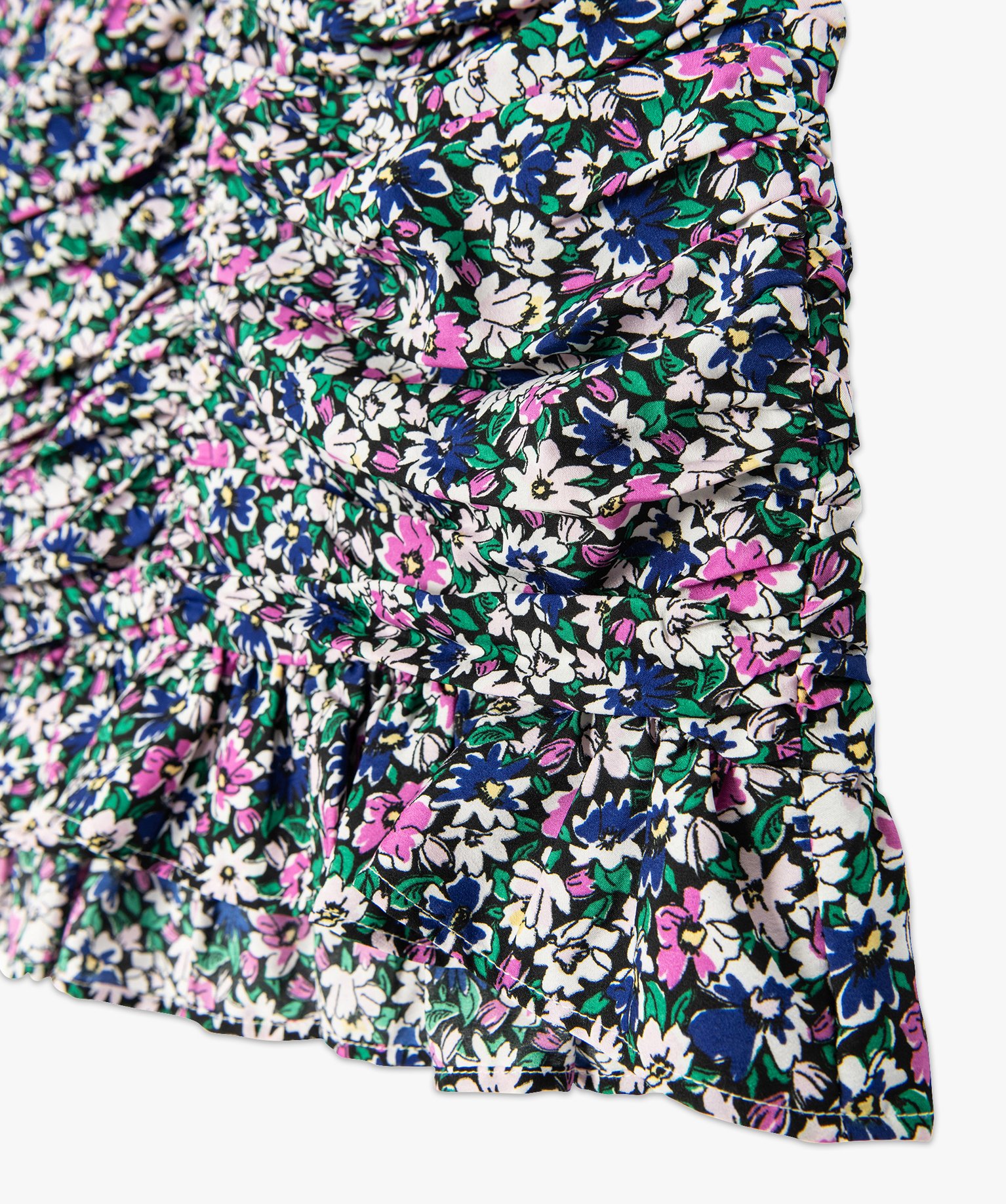 Jupe femme effet drapé à motifs fleuris – Lulu Castagnette imprime | GEMO
