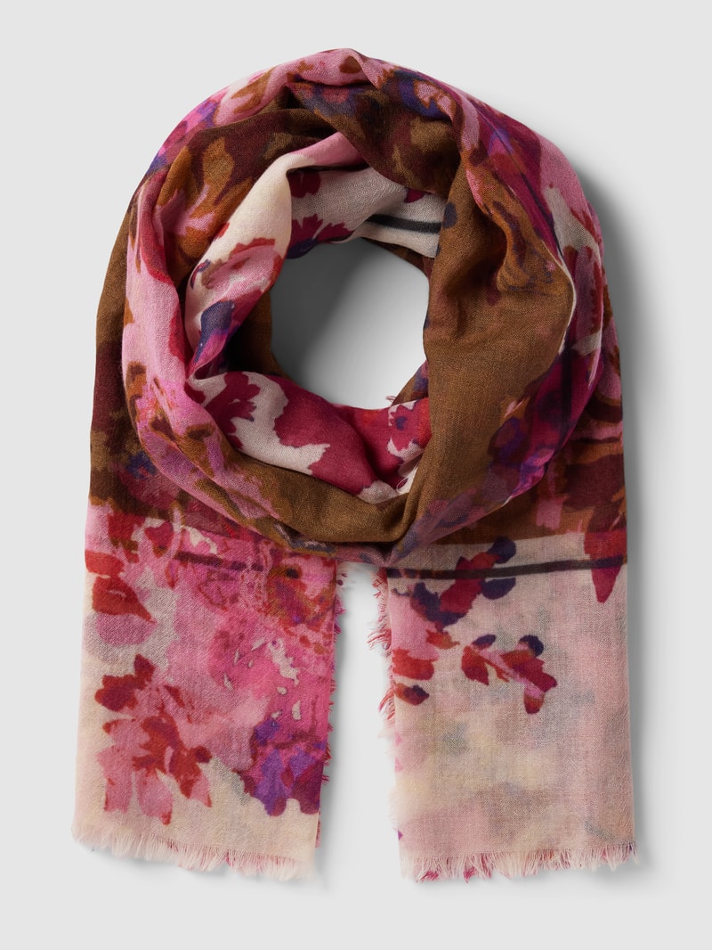 Schal mit Allover-Muster in pink