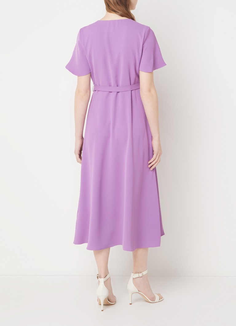 Rochie midi Phase Eight Julissa, model înfășurat, cu volane