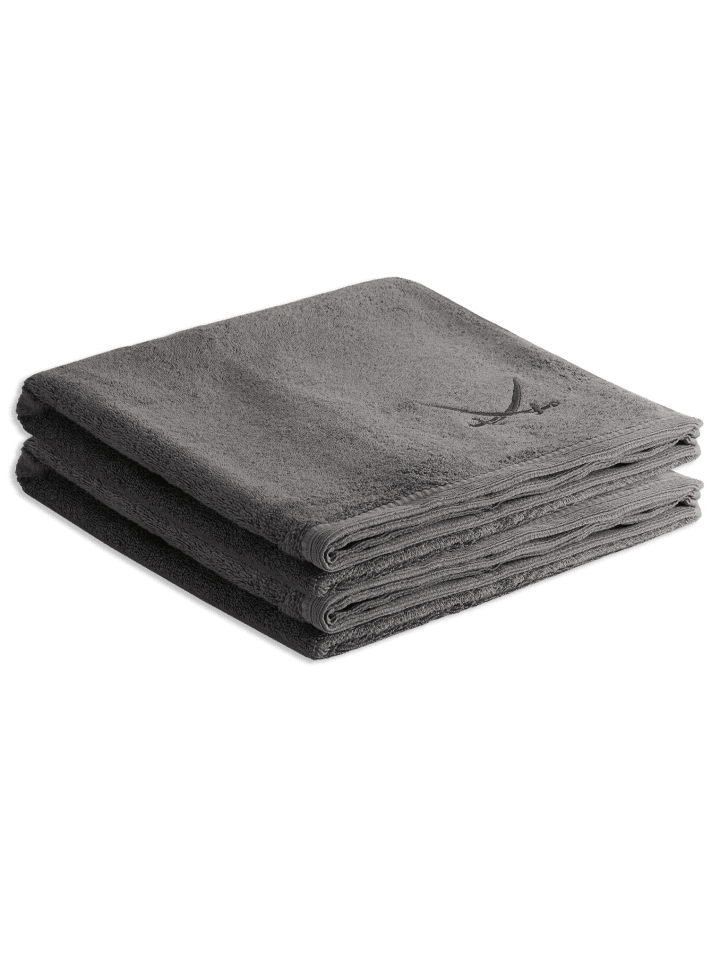 Sansibar 2er Duschtuch-Set „Frottier-Kollektion Classic“, 70x140 cm in Anthrazit günstig kaufen 70x140 cm