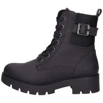 Via della Rosa Schnür Boots in schwarz